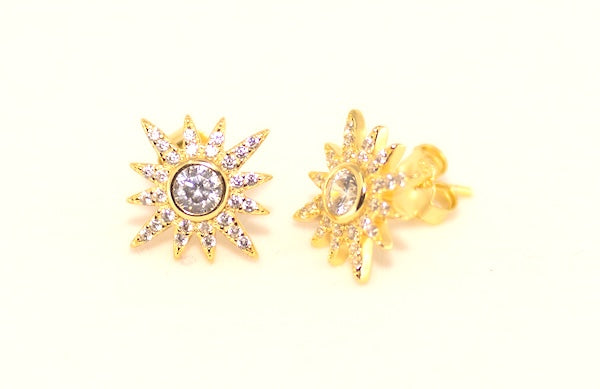 MB - Suni 18K Gold Stud Earrings