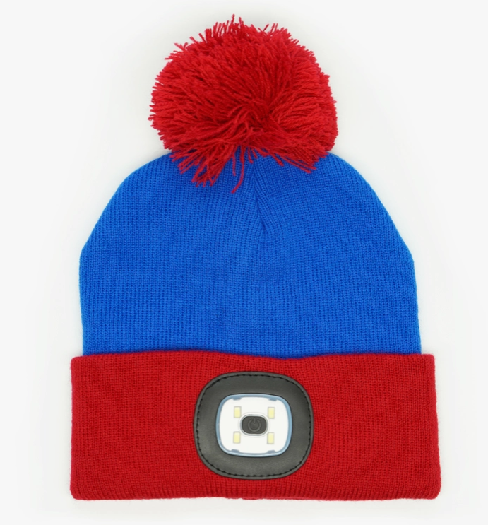 Blue/Red Kid's Night Scope Beanie