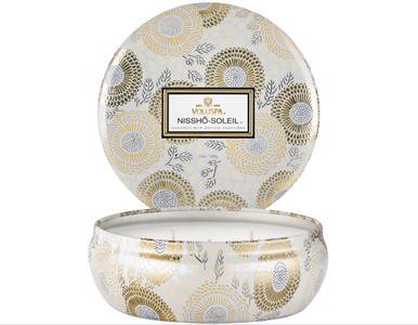 Voluspa Nissho Soleil 3 Wick Tin Candle