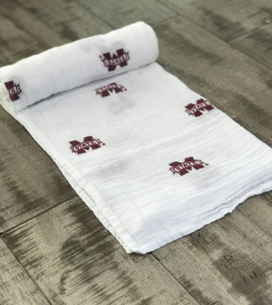 Mississippi State Swaddle Blanket