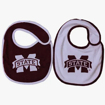 Mississippi State Baby Bib Set