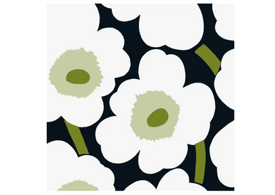 Unikko Black Cocktail Napkins