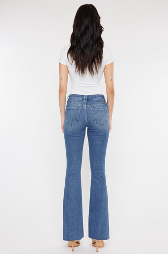 Denmark Medium Wash Distressed Bootcut Kancan Jeans