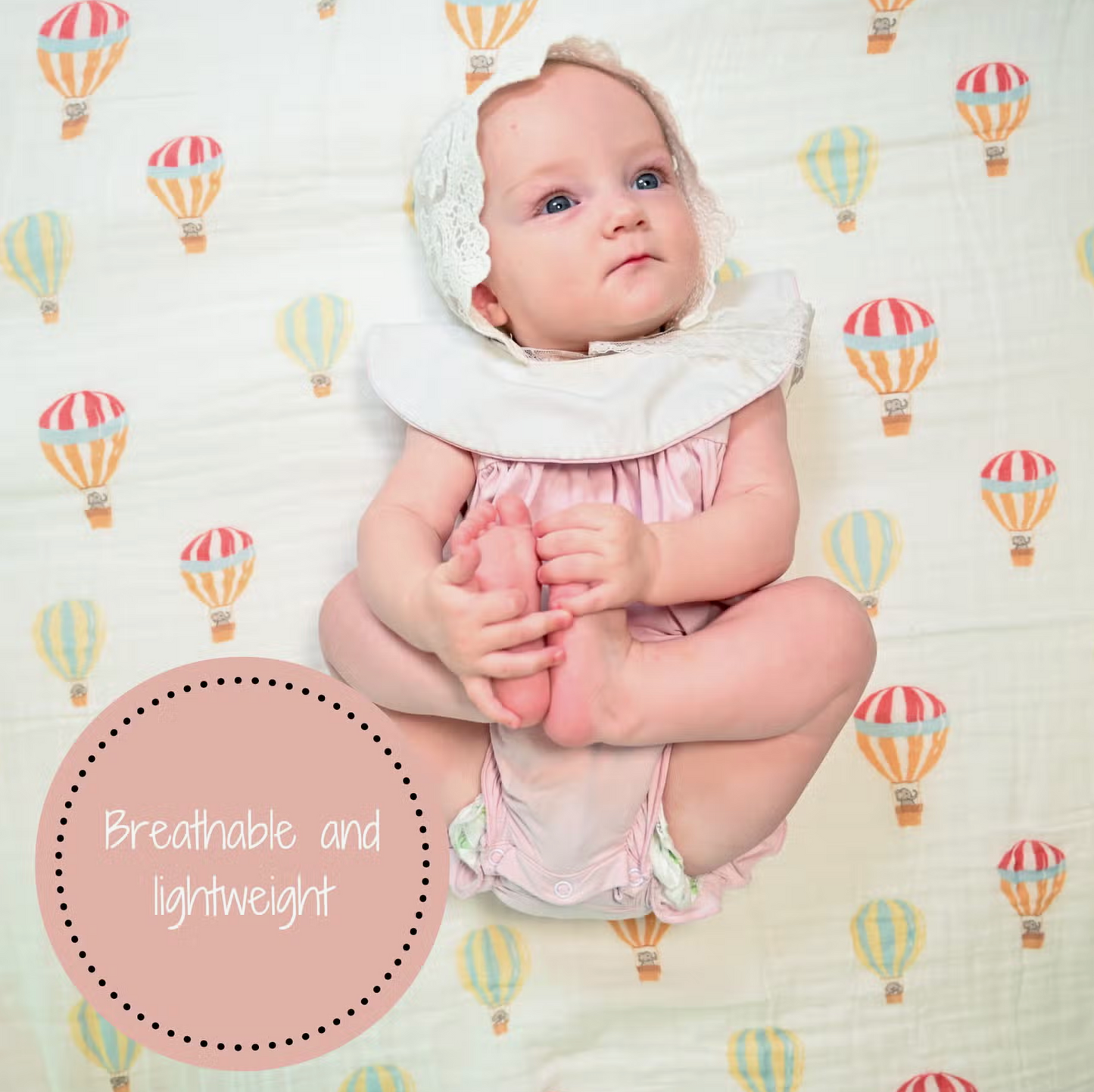 Hot Air Balloon Swaddle Blanket