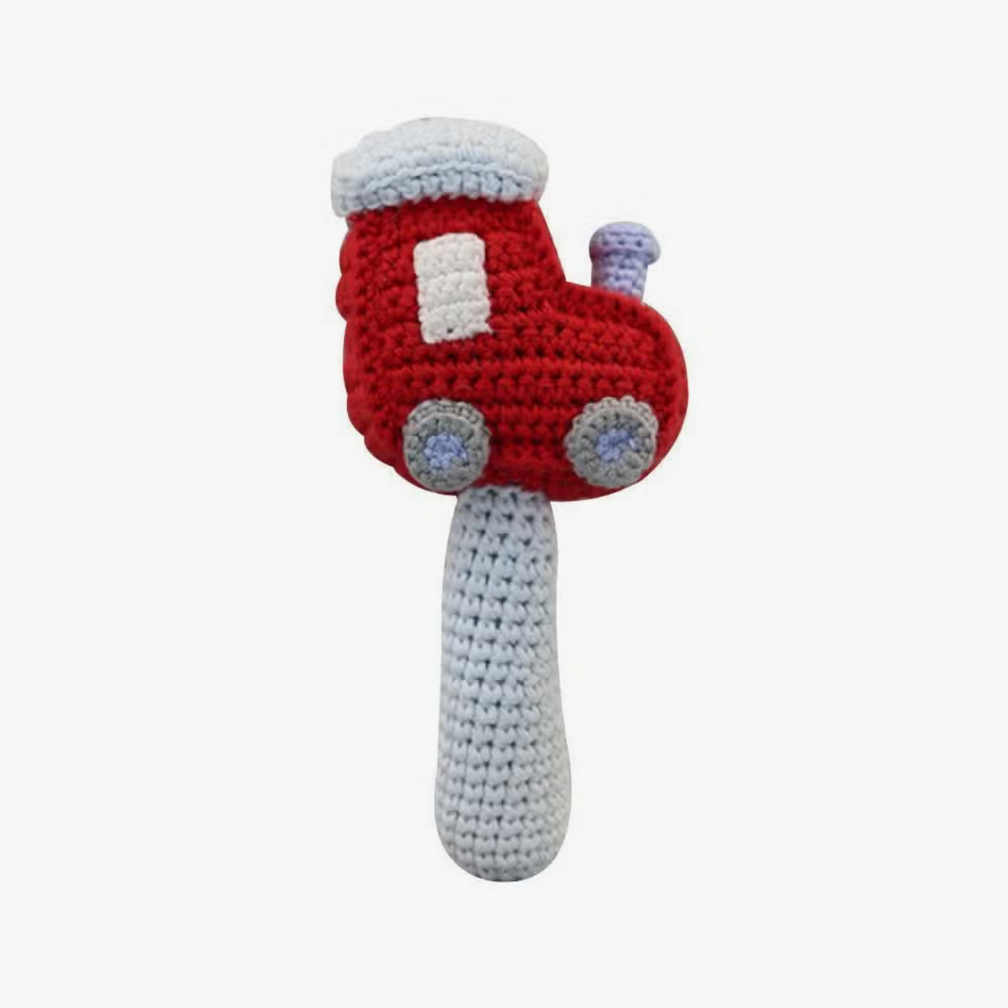 Train Crochet Stick Rattle