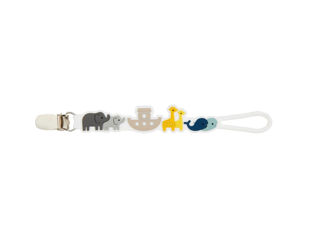 Noah's Ark Silicone Pacifier Strap
