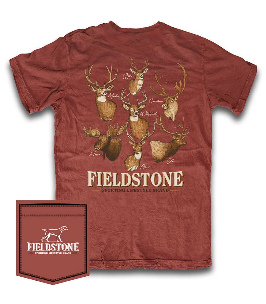Fieldstone North American Deer Short Sleeve T-Shirt