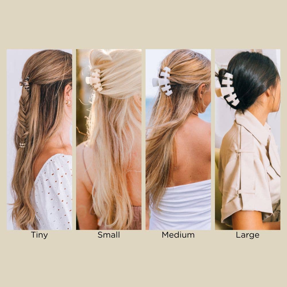 Classic Hair Clip | Small | Coconut White