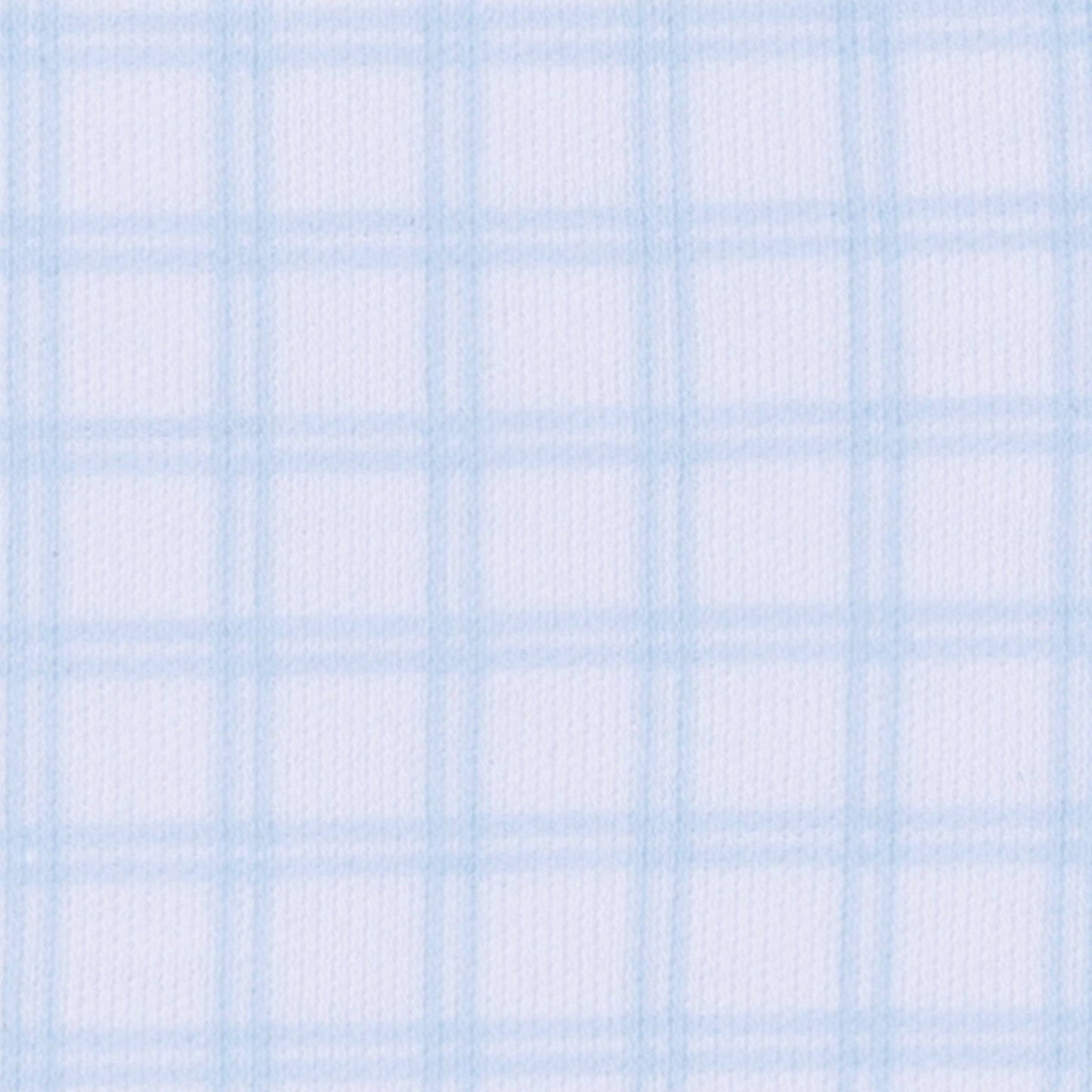 Light Blue Check Peek-A-Boo Wishes Footie