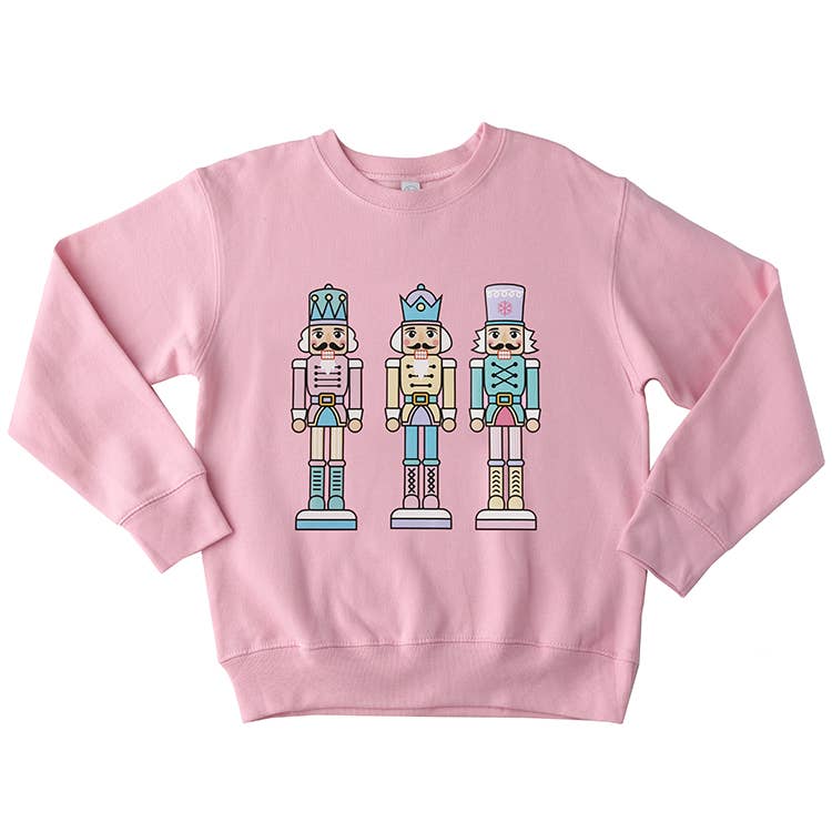 Kids Pink Pastel Nutcracker Sweatshirt