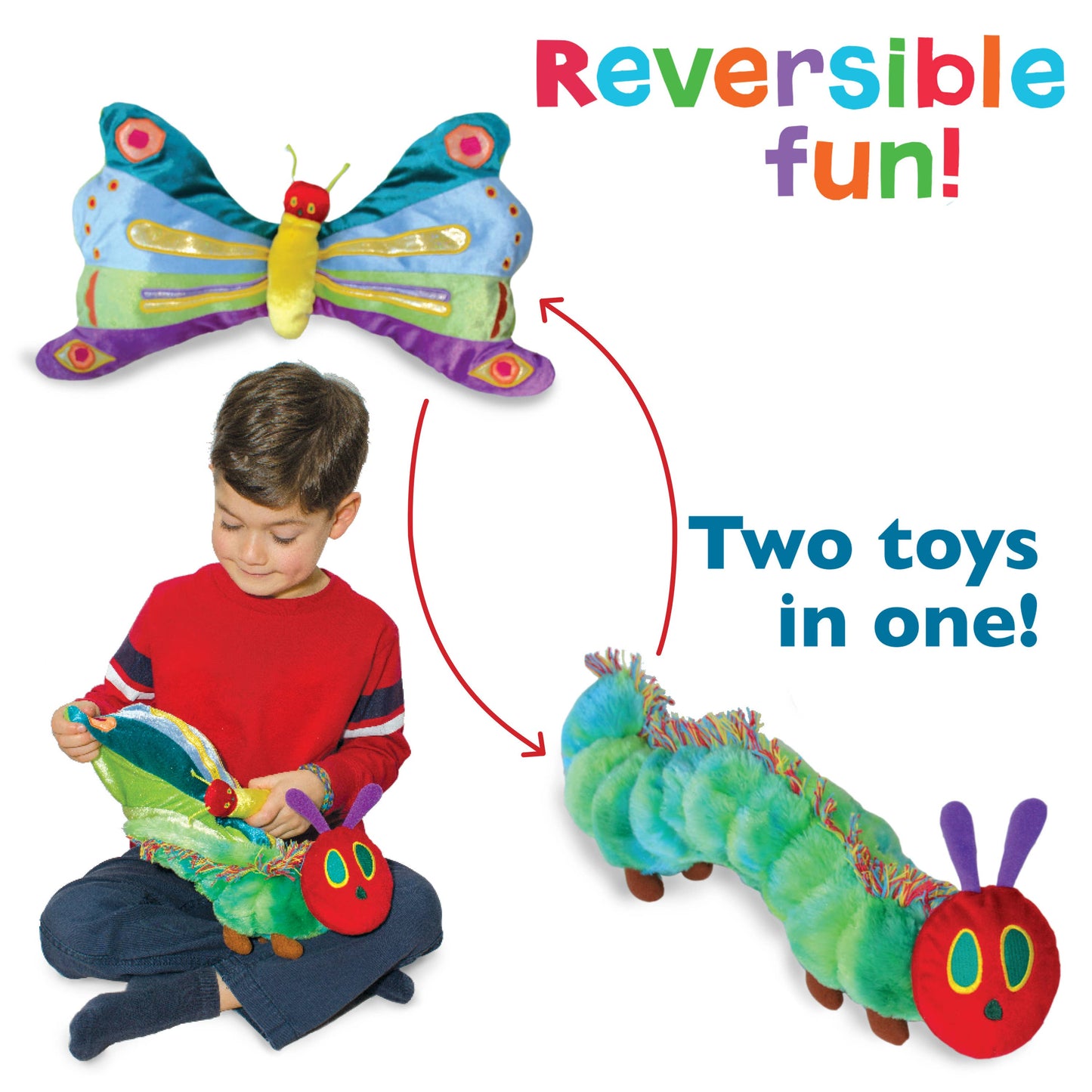 The Very Hungry Caterpillar Reversible Plush