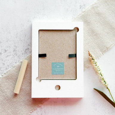 Blue Check Wonderfully Made Photo Frame