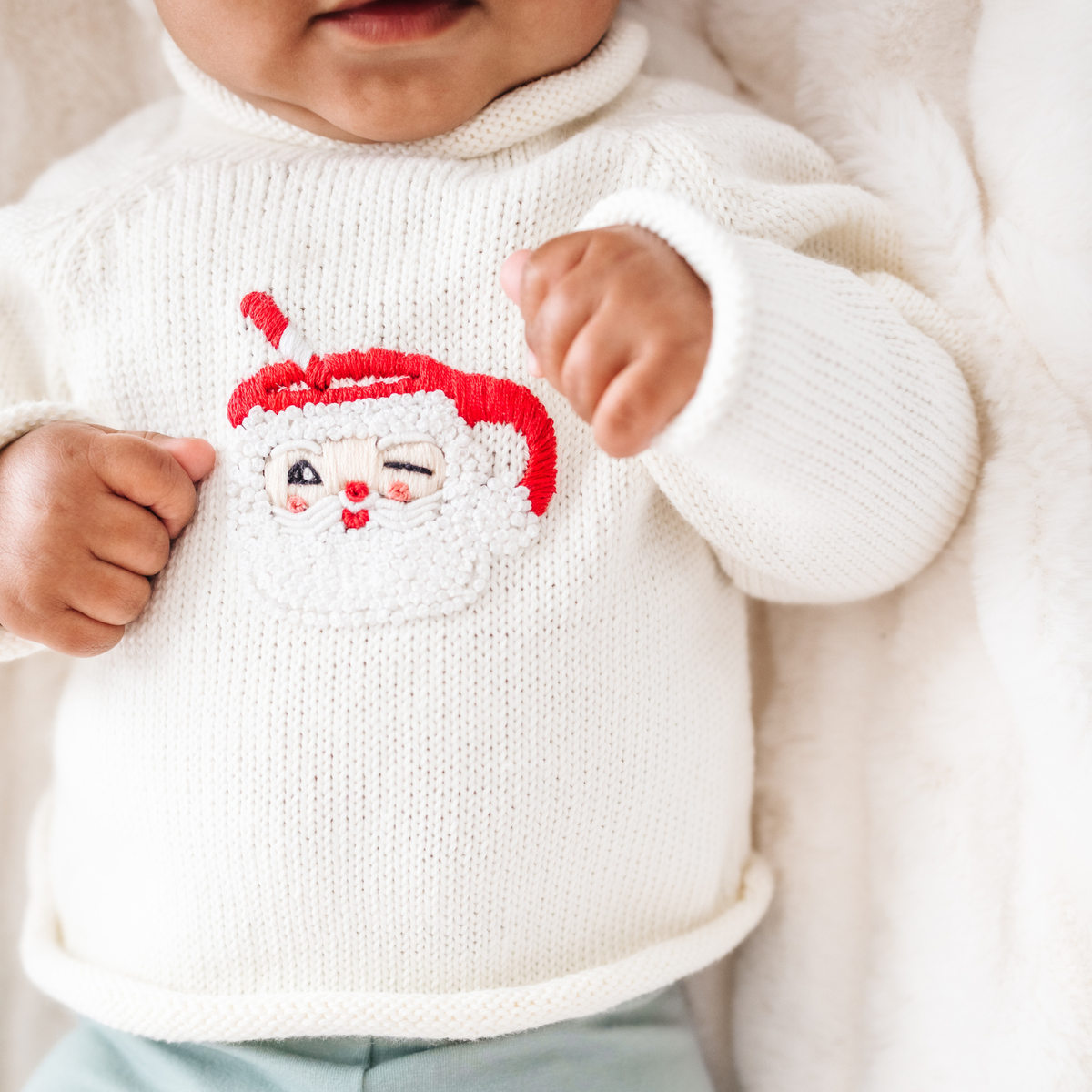 Ivory Santa's Treats Pullover Sweater