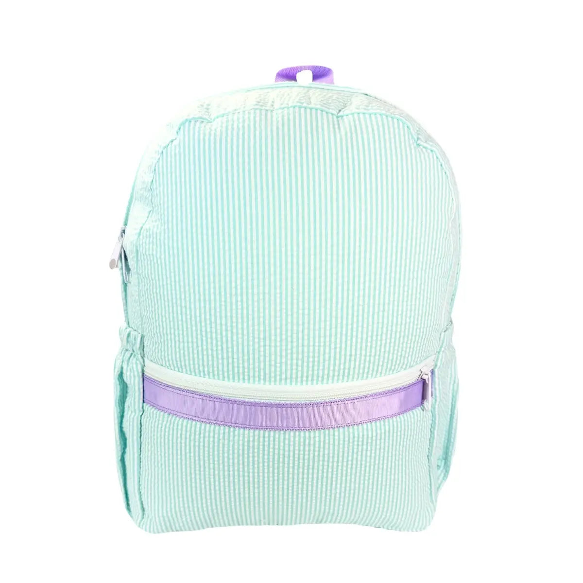Mermaid Seersucker Large Backpack