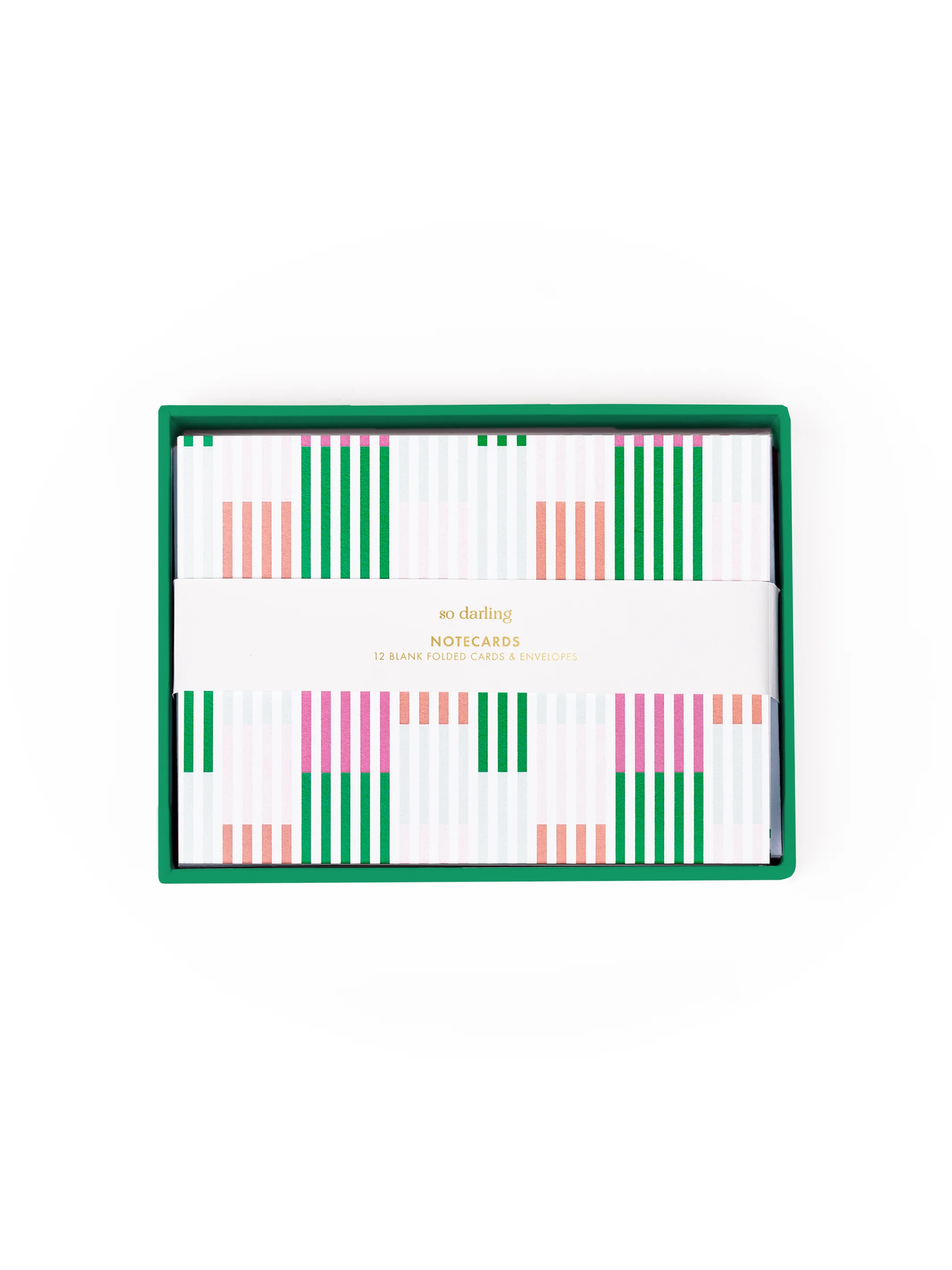 Pink & Green Boxed Notecard Set