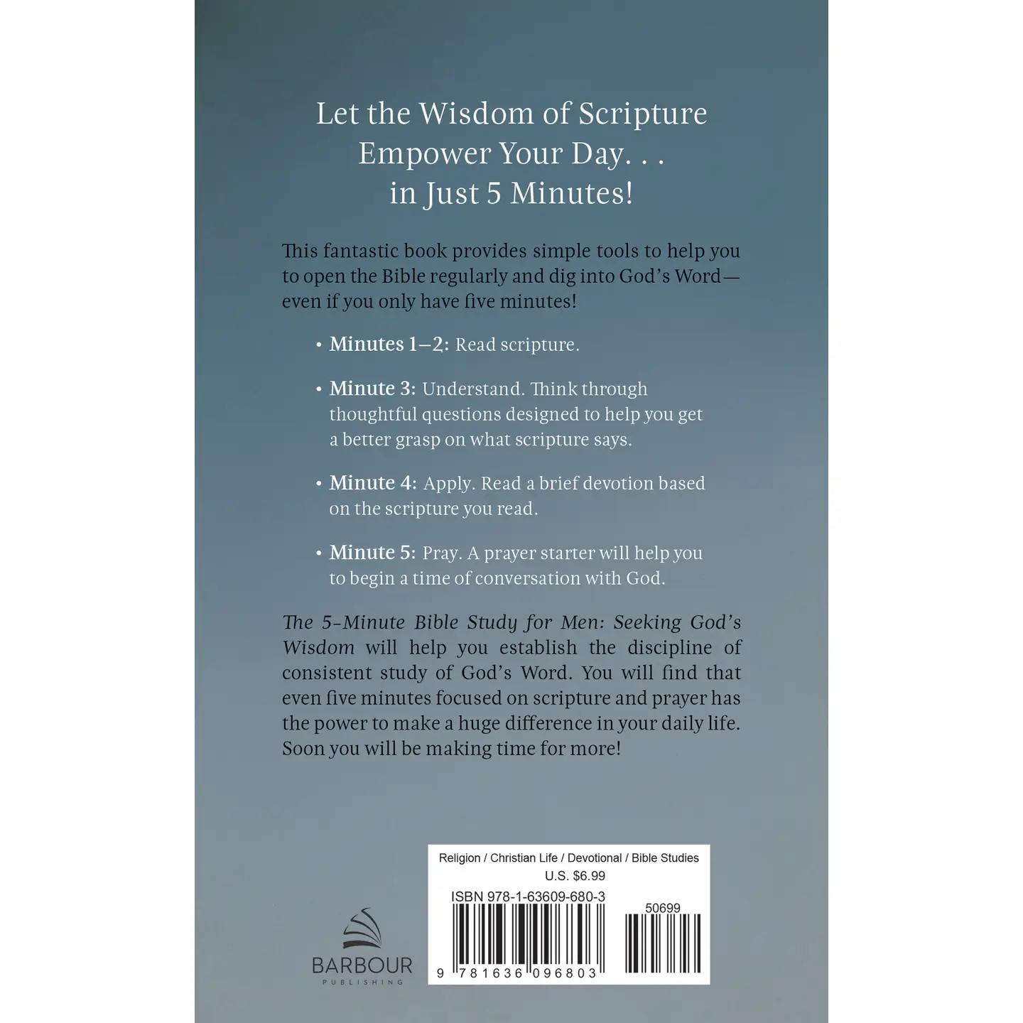 The 5-Minute Bible Study For Men: Seeking God's Wisdom