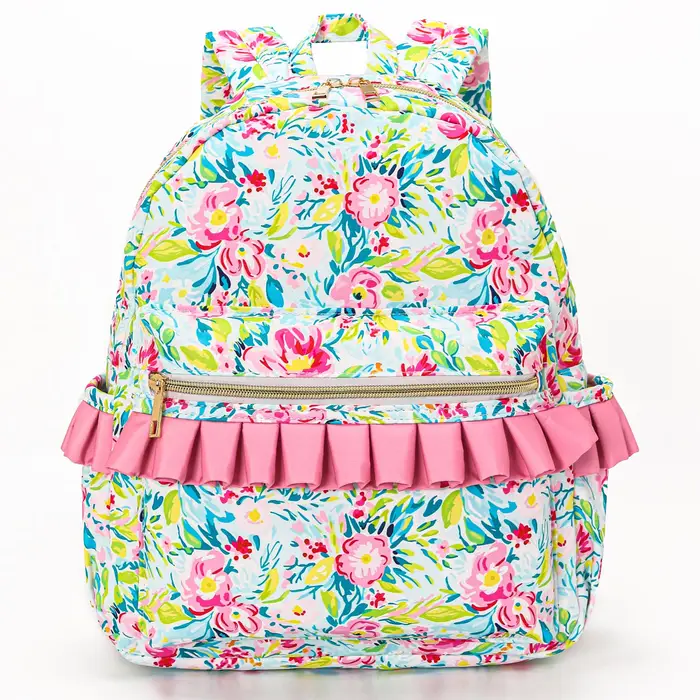 Flower Ruffle Backpack