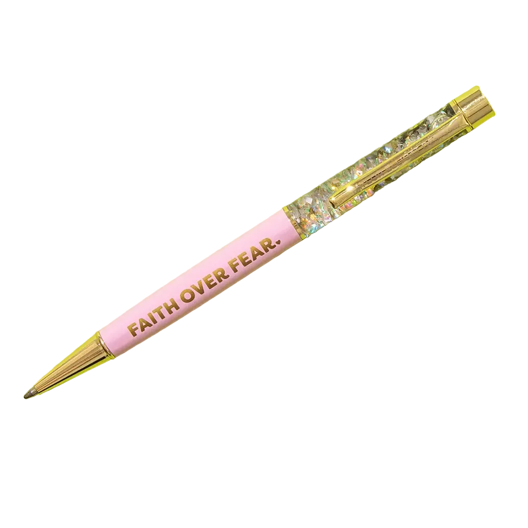 "Faith Over Fear" Confetti Pen
