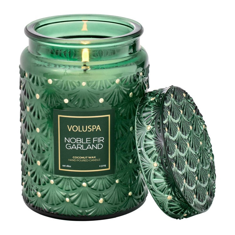 Voluspa Nobile Fir Garland Large Jar Candle