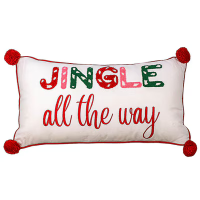 Jingle All the Way Lumbar Pillow