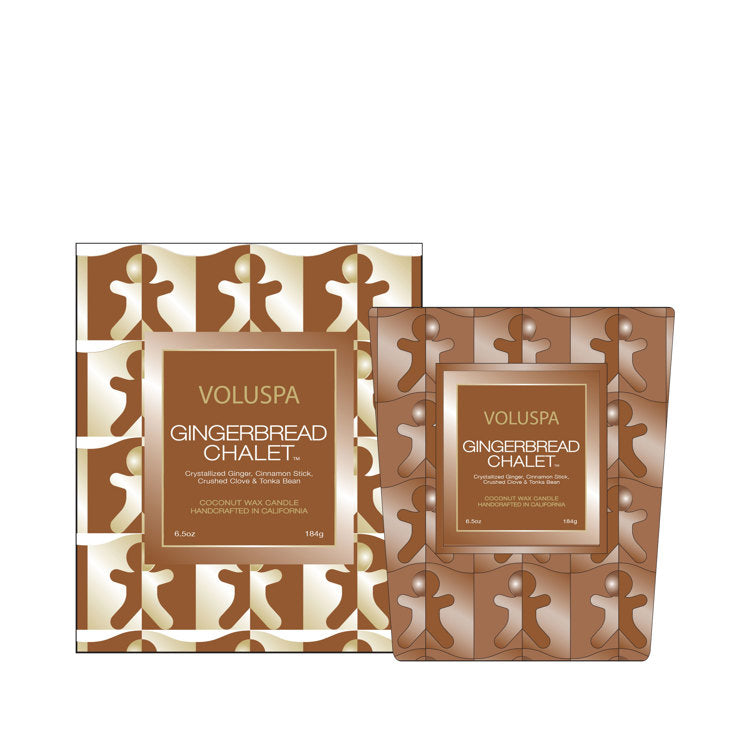 Voluspa Gingerbread Chalet 6.5 oz Classic Candle