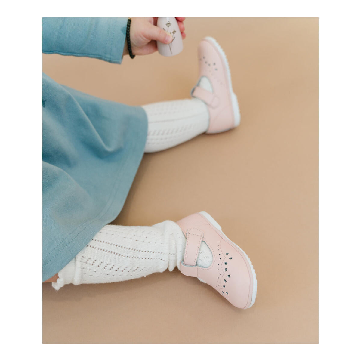 Infant Birdie Pink Leather T-Strap Mary Jane