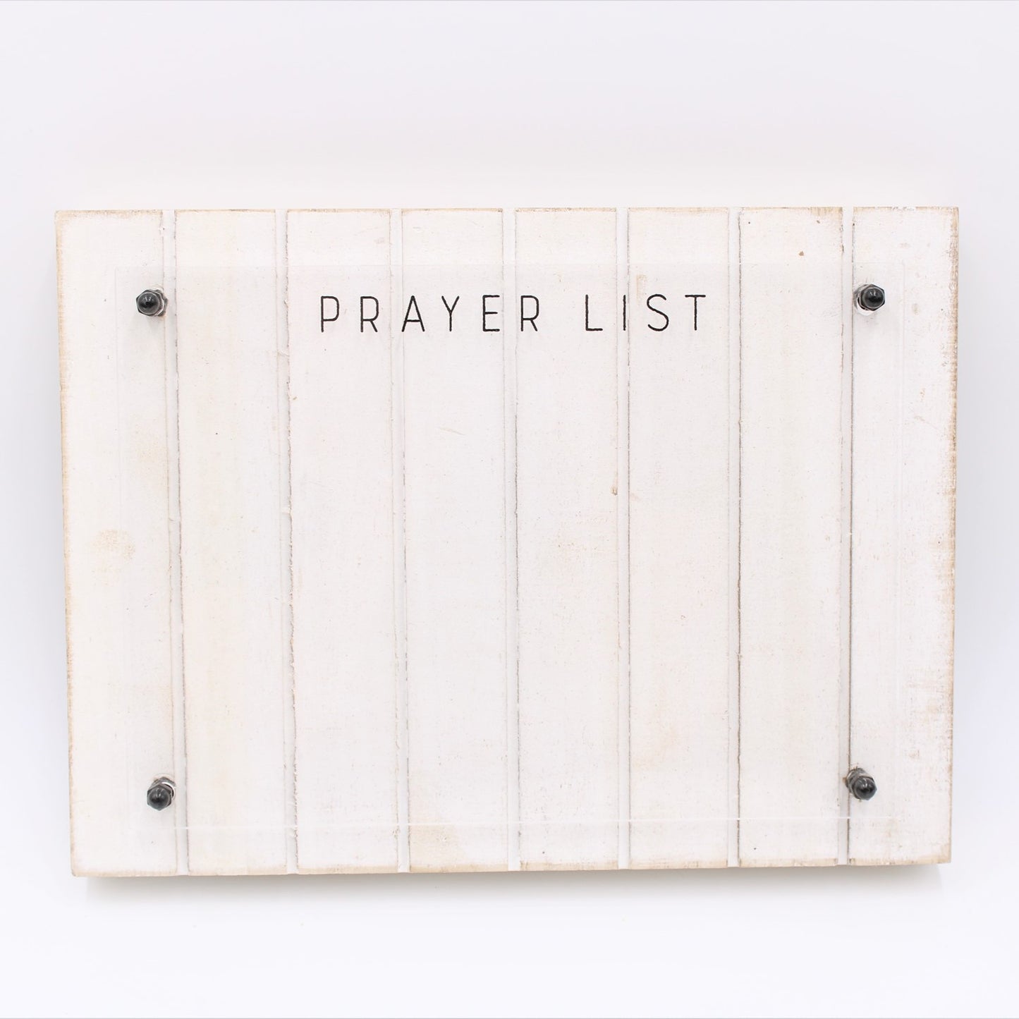 Wood with Acrylic Prayer List Plaque