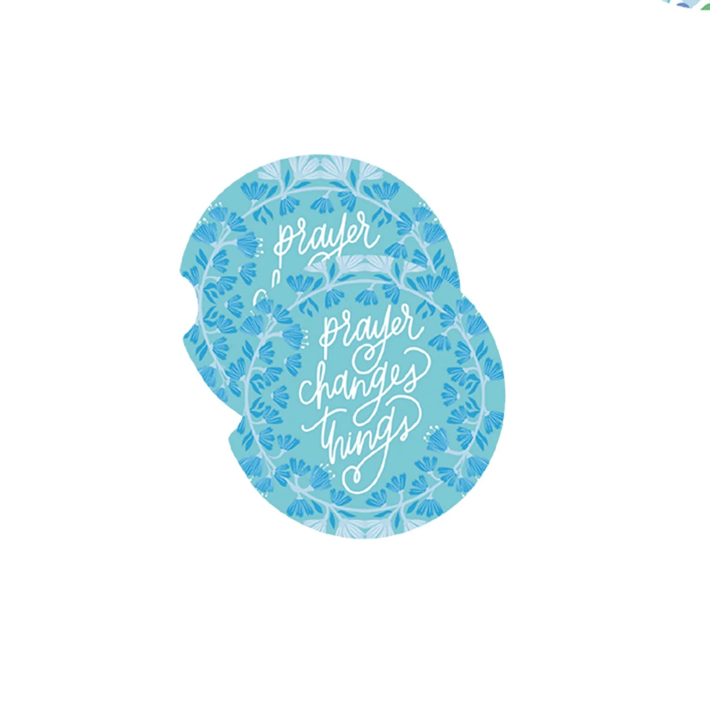 Prayer Changes Things Car Coasters