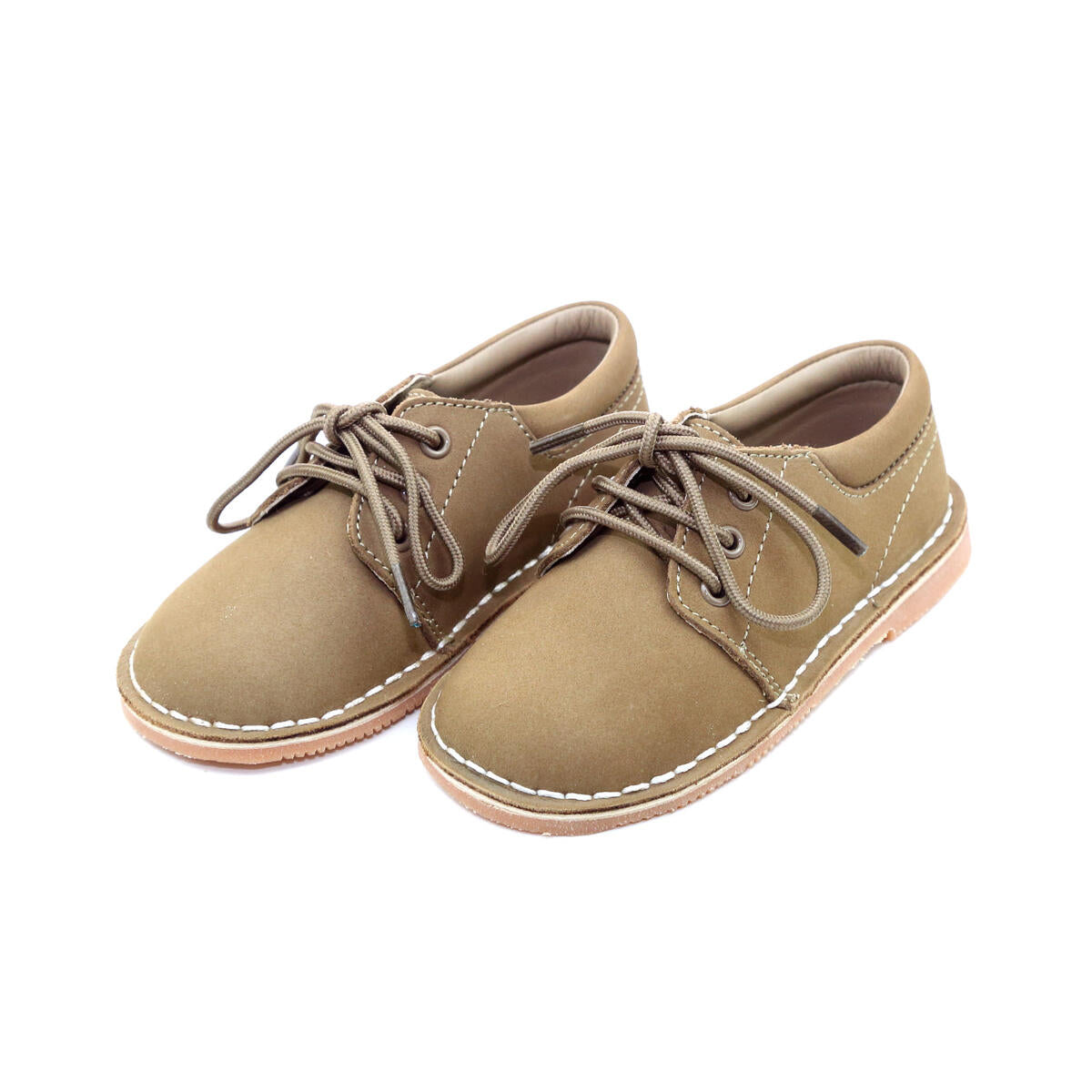 Nubuck Khaki Tyler Leather Lace Up Shoe
