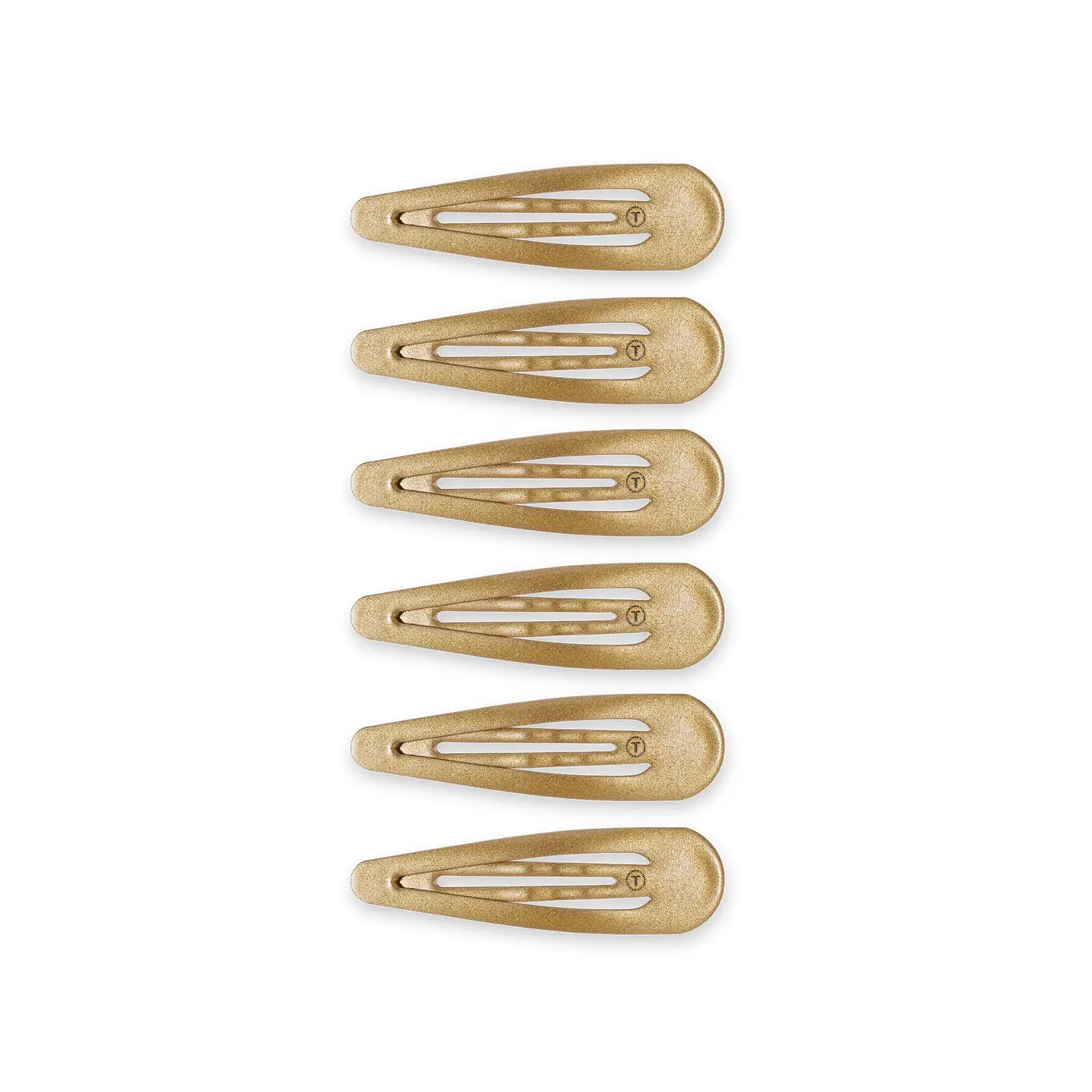 Teleties Snap Clip | Gold | 6 Count
