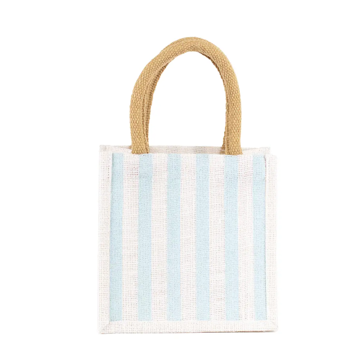 Stripe Petite Gift Tote - White/Blue
