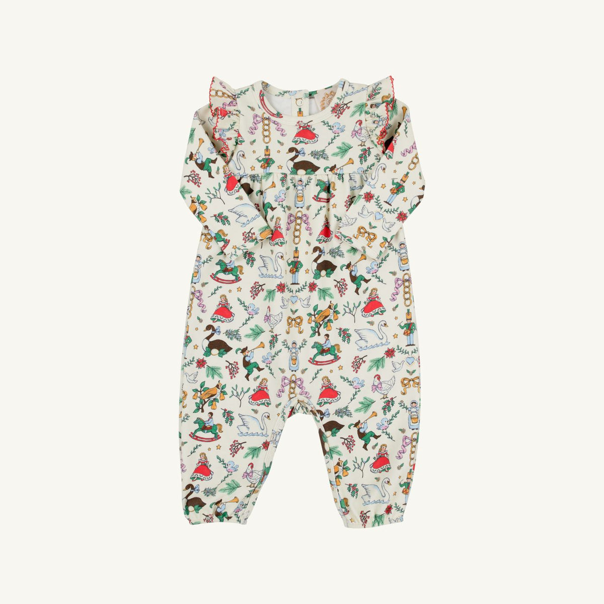 12 Days of Christmas/Richmond Red Leigh Ann Angel Sleeve Romper
