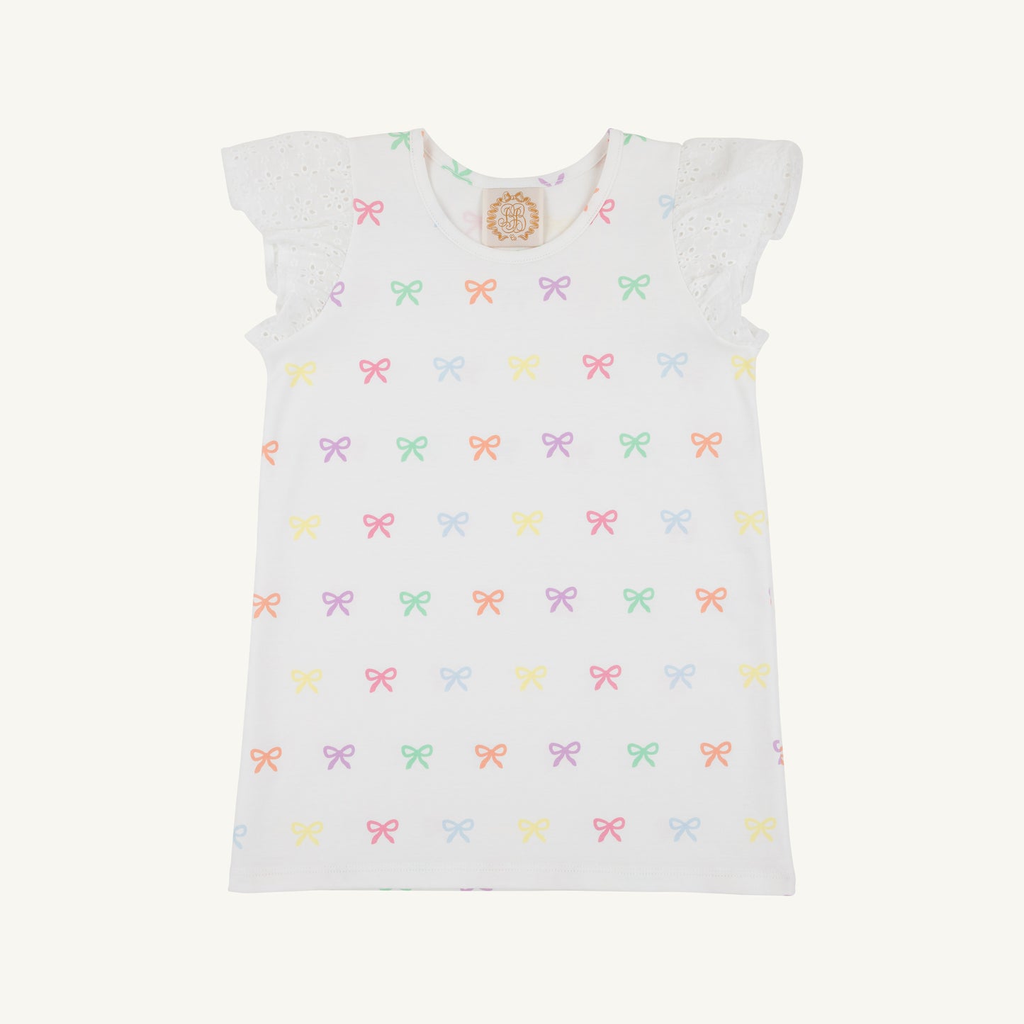 Ellen's Eyelet Top - Bitty Bows (Worth Ave White)