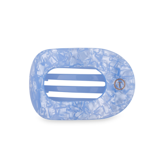 Flat Round Hair Clip | Medium | Blue Lagoon