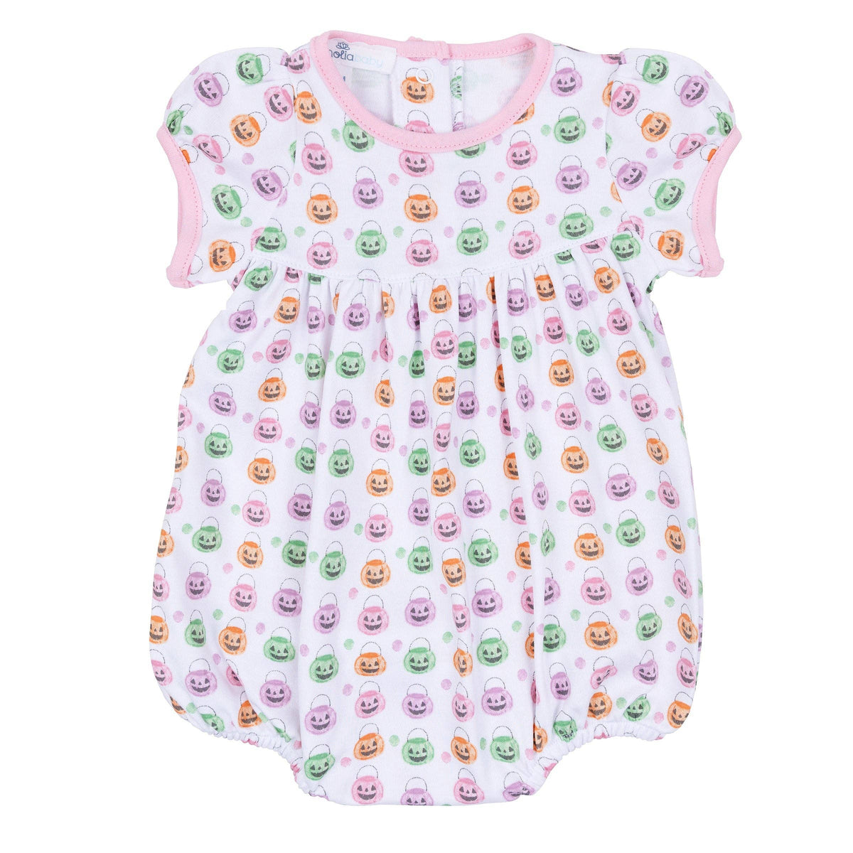 Pumpkin Party Print Short Sleeve Bubble