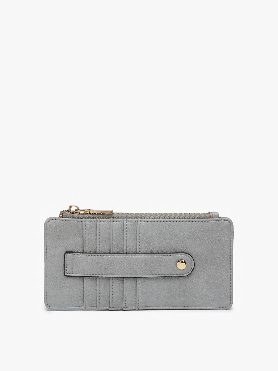 Dusty Blue Saige Slim Cardholder Wallet