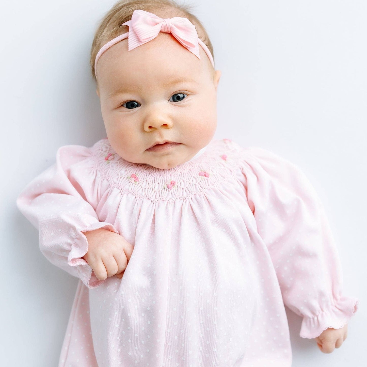Mia's Classics Pink Bishop Long Sleeve Bubble
