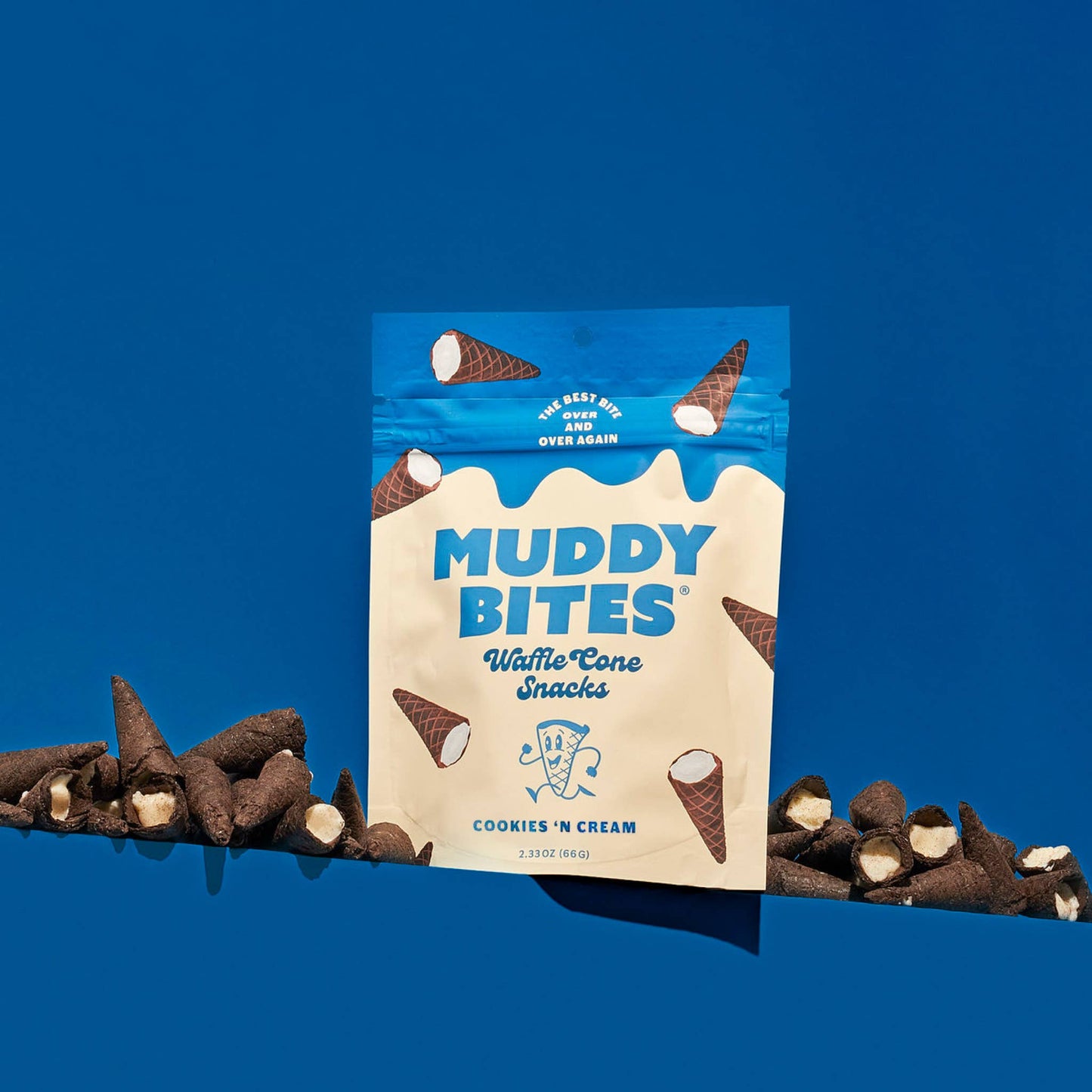 Muddy Bites Cookies 'N Cream Waffle Cones Snacks