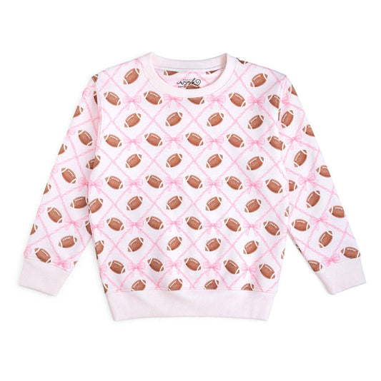 Pink Football Trellis Sweatshirt