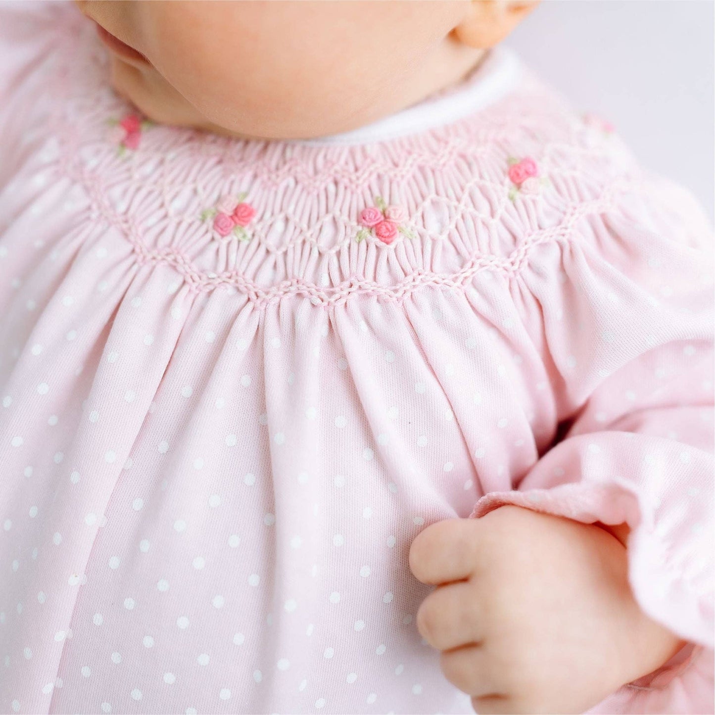 Mia's Classics Pink Bishop Long Sleeve Bubble