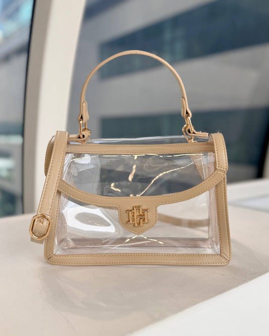 Morgan Clear Bag in Nude