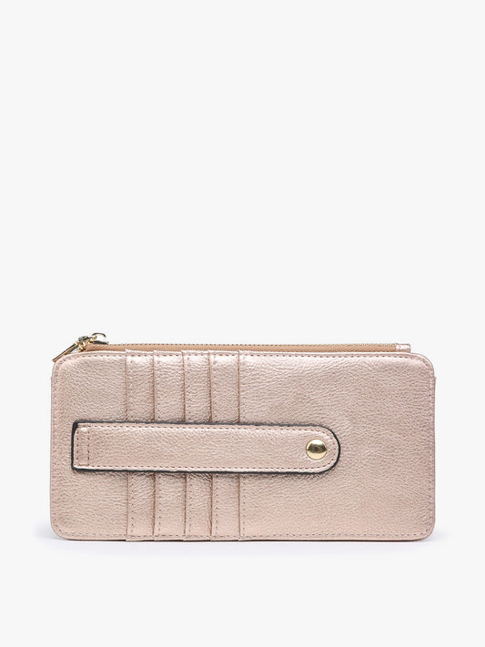 Rose Gold Saige Slim Cardholder Wallet