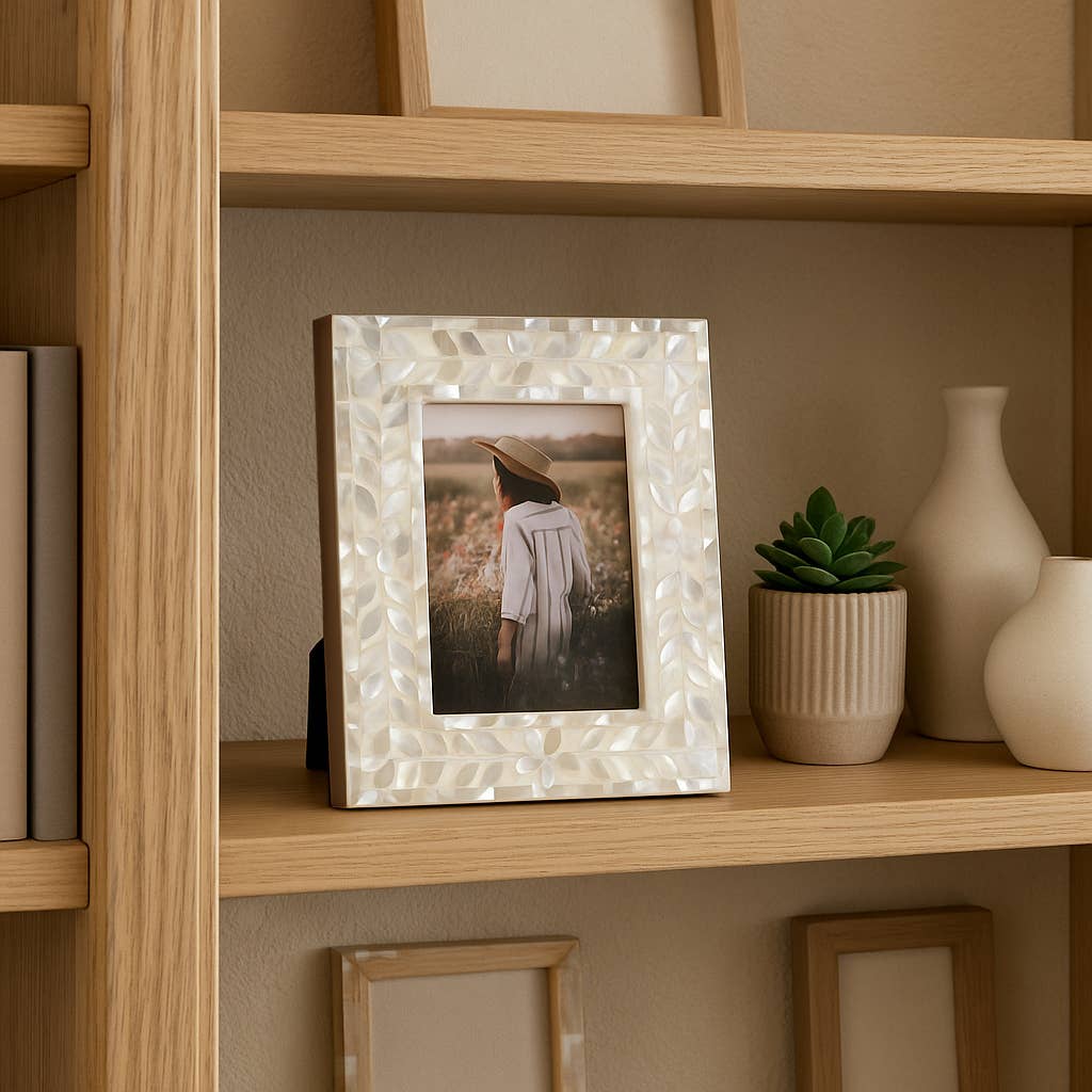 Mother Of Pearl 4x6 Photo Frame