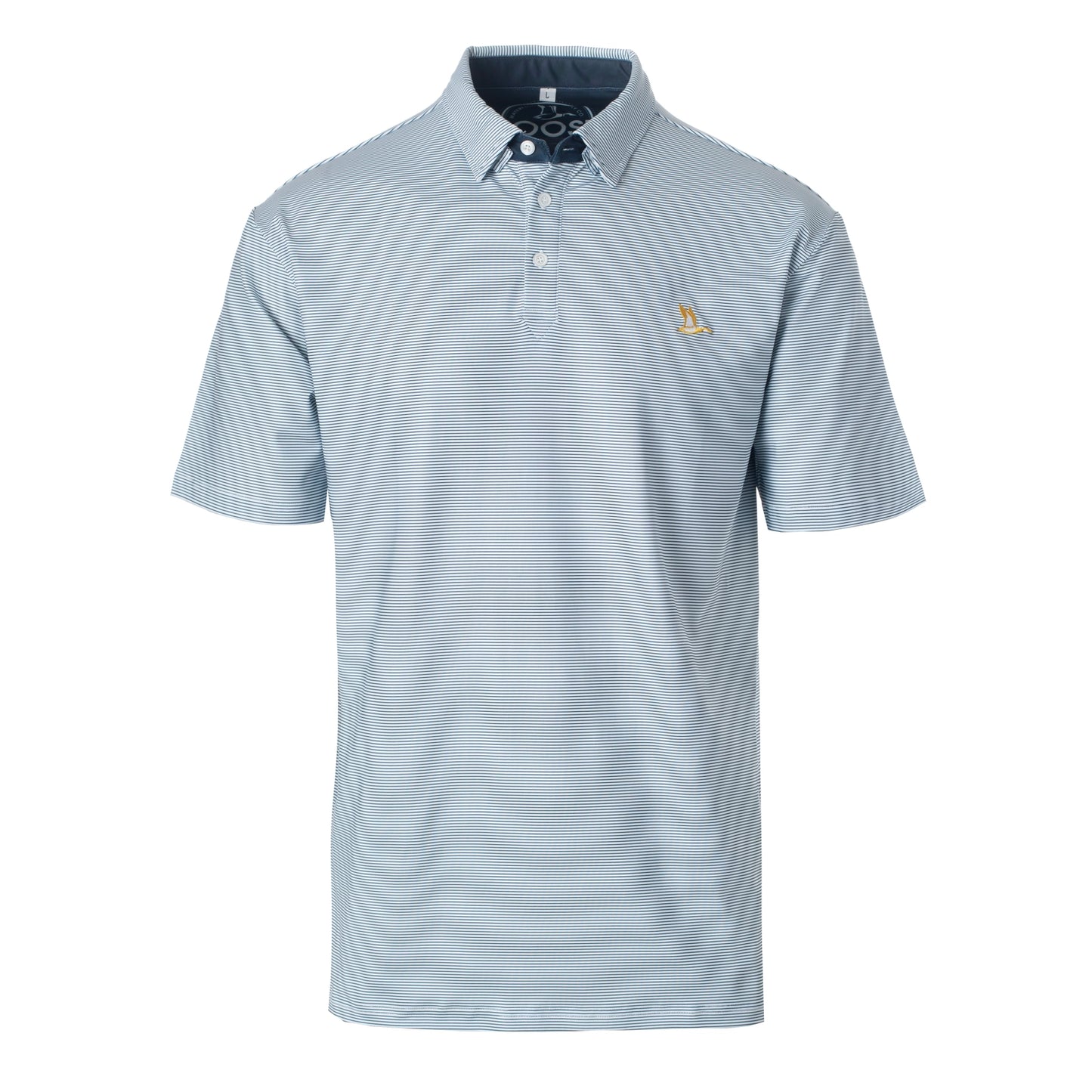 Roost Blue Stripe Polo
