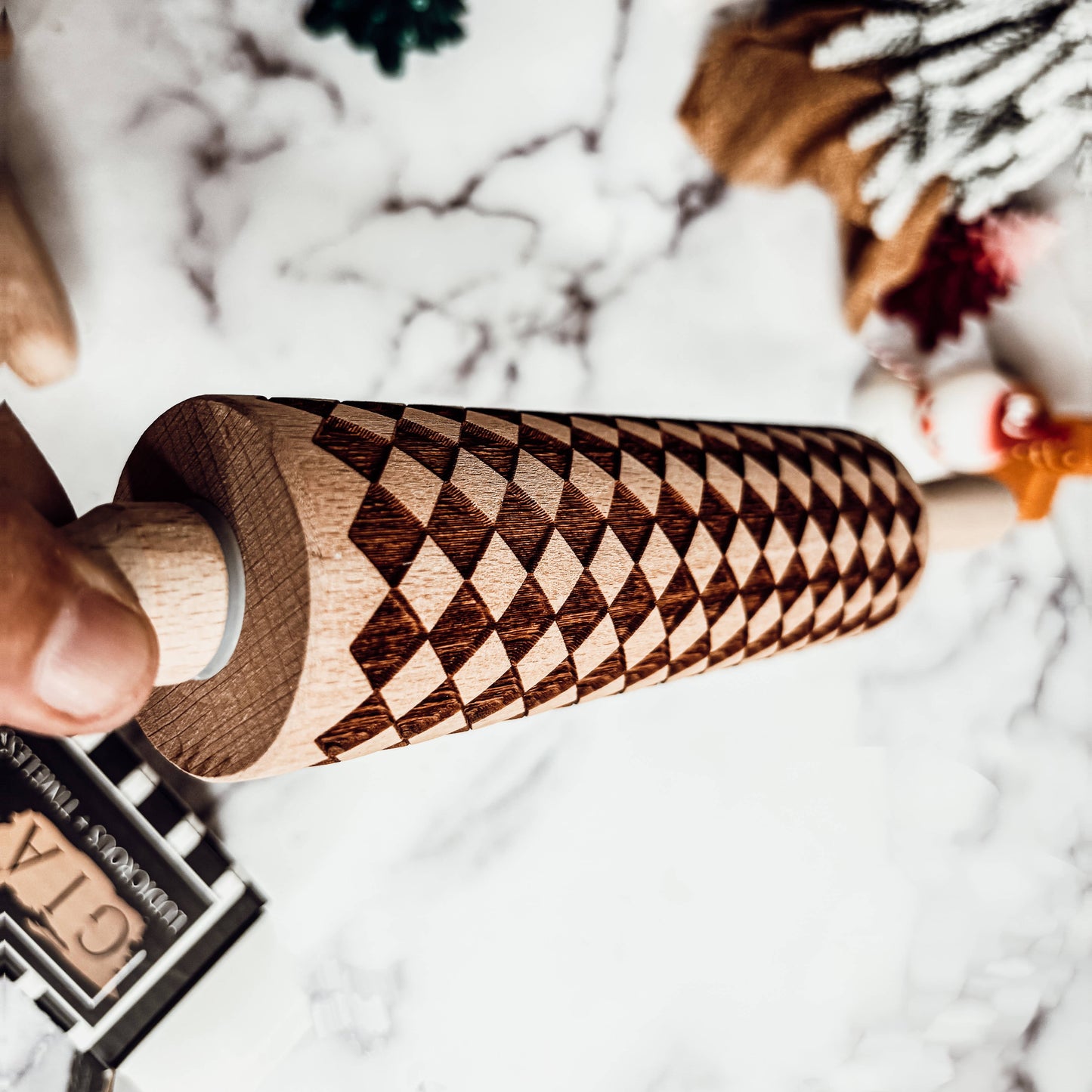 Snowflake Pattern Rolling Pin