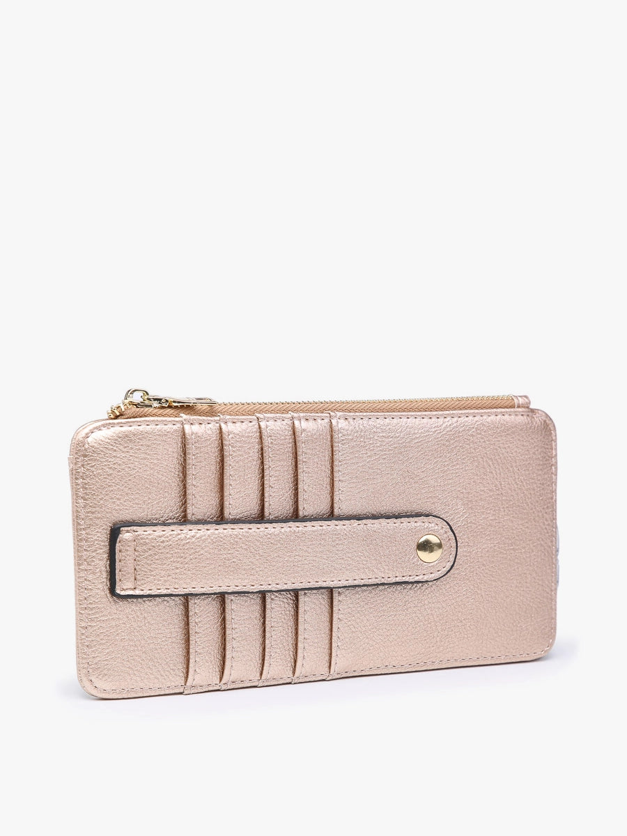 Rose Gold Saige Slim Cardholder Wallet