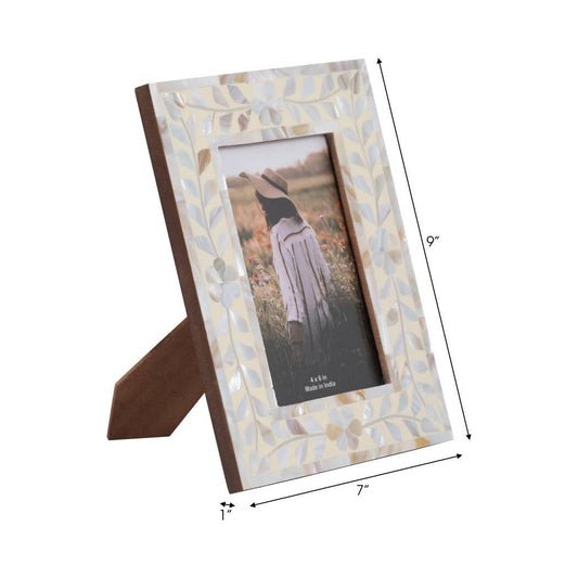 Mother Of Pearl 4x6 Photo Frame