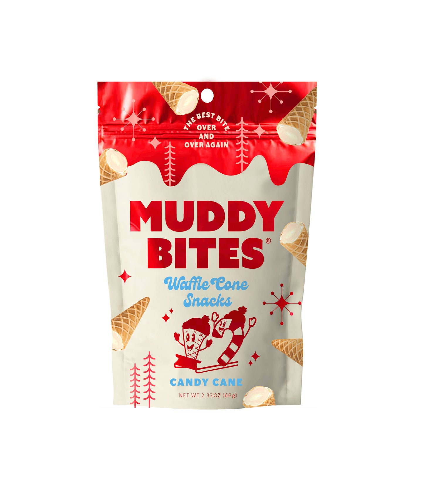 OPEN HOUSE SPECIAL: Muddy Bites Candy Cane Waffle Cone Snacks