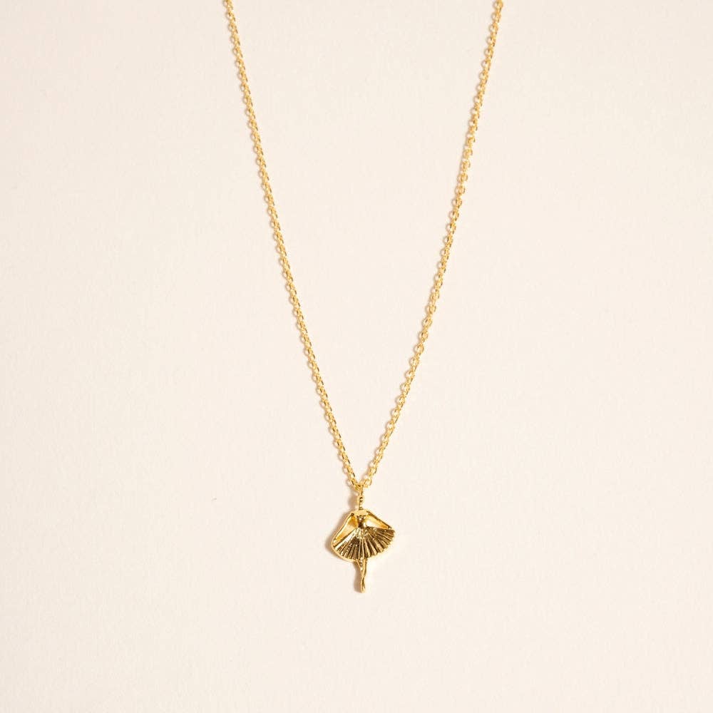 18K Gold Dipped Ballerina Necklace