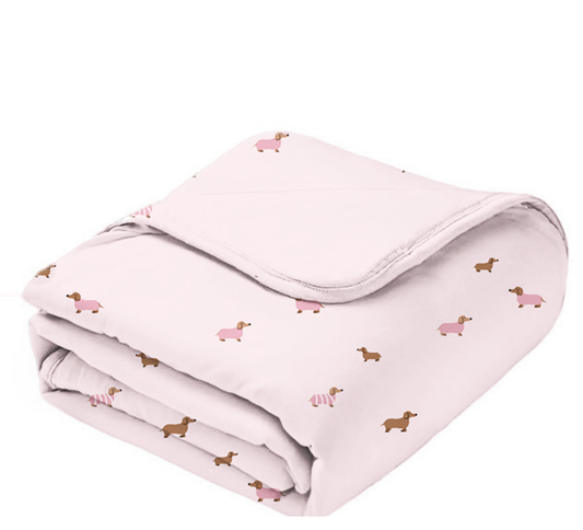 Gunamuna Mini Cloud Blanket : Girl Dog